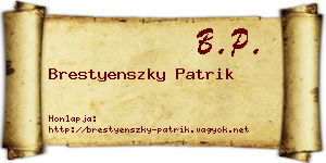 Brestyenszky Patrik névjegykártya